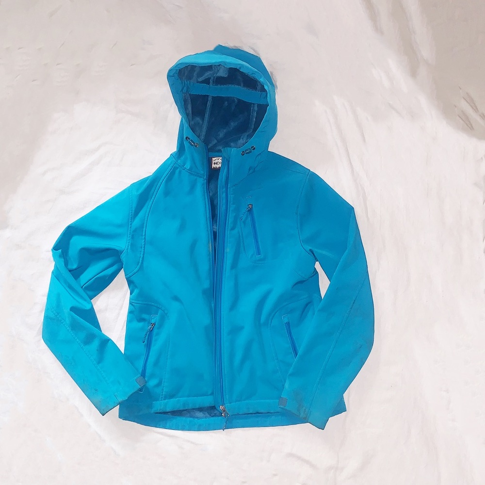 Super Cozy Blue Raincoat!